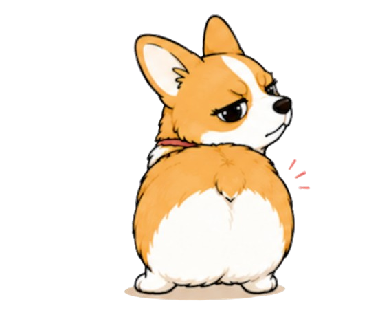 ツンデレコーギーぼたん